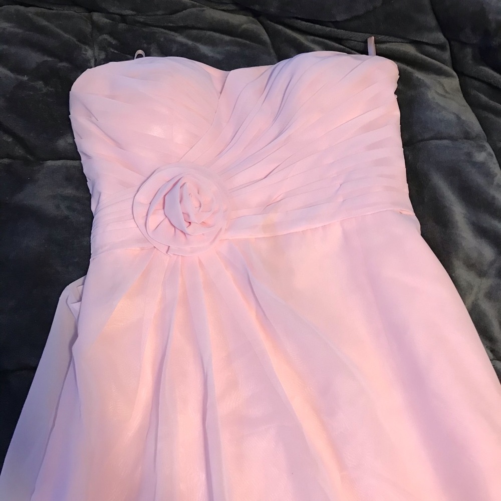 Strapless David’s bridal bridesmaid dress - Picture 2 of 8